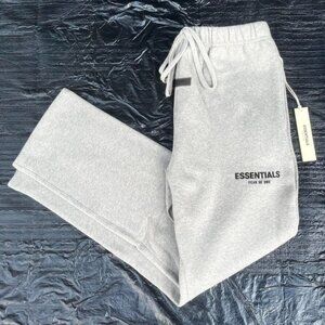 Essentials Fear of Gods Dark oatmeal Sweatpants UNCUFFED Brand dark grey quick✈